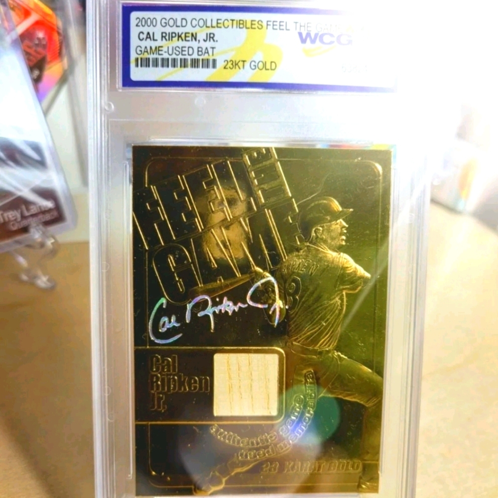 🔥CAL RIPKEN "Feel The Game" Used Bat Card